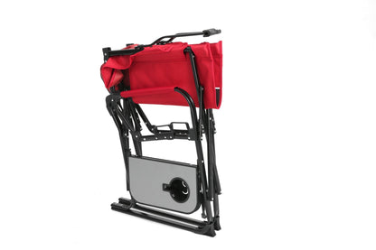 Camping Directors Chair, Heavy Duty,Oversized Portable Folding Chair with Side Table, Pocket for Beach, Fishing,Trip,Picnic,Lawn Red - 1st Choice Furniture Direct