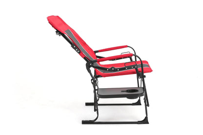 Camping Directors Chair, Heavy Duty,Oversized Portable Folding Chair with Side Table, Pocket for Beach, Fishing,Trip,Picnic,Lawn Red - 1st Choice Furniture Direct
