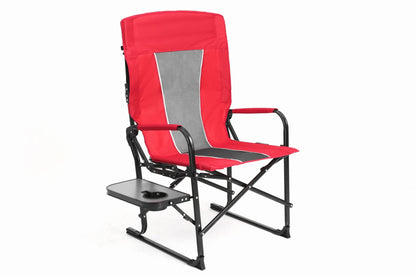 Camping Directors Chair, Heavy Duty,Oversized Portable Folding Chair with Side Table, Pocket for Beach, Fishing,Trip,Picnic,Lawn Red - 1st Choice Furniture Direct