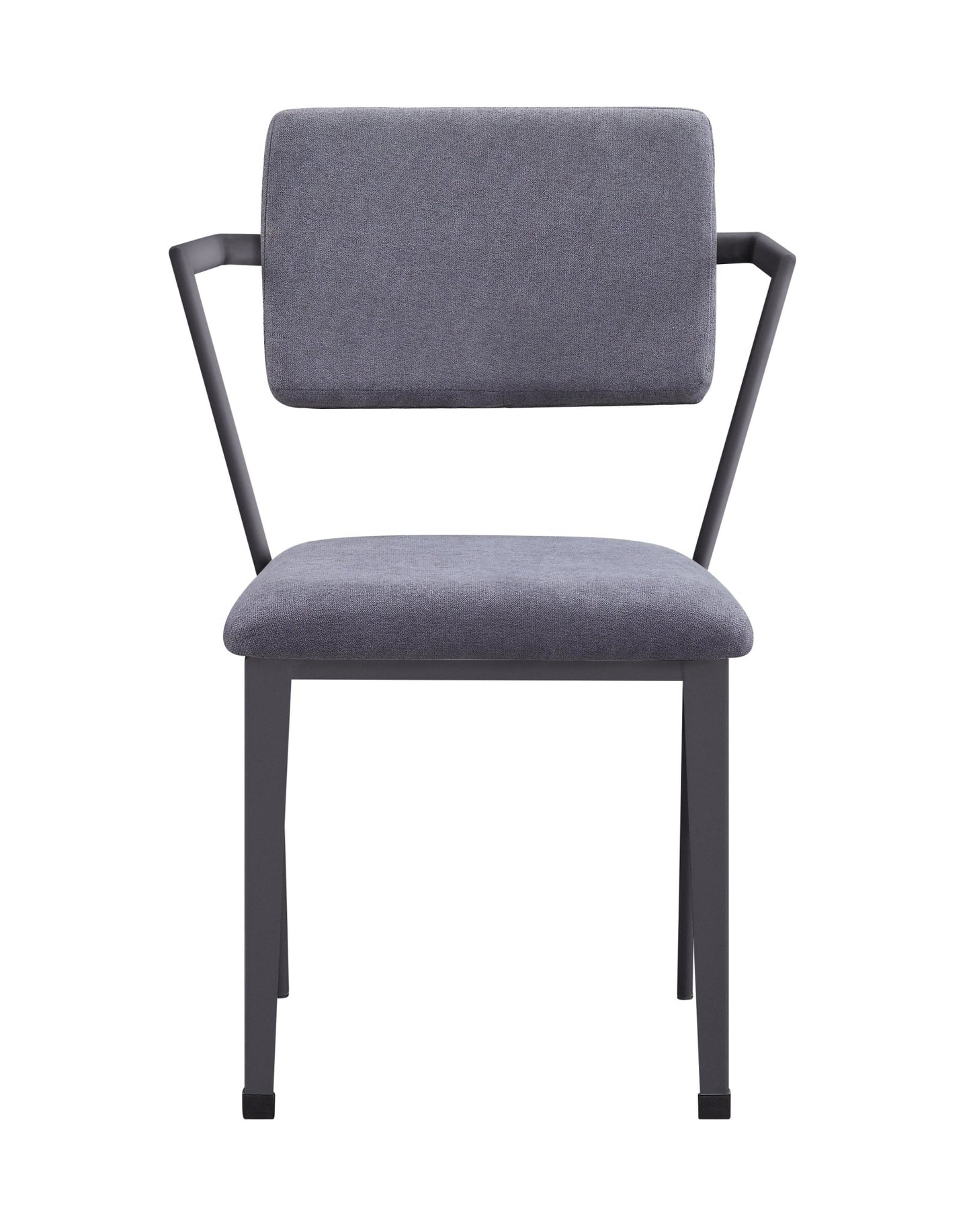 Cargo Gray Fabric & Gunmetal Finish Dining Chair ( Set of 2) - 1st Choice Furniture Direct