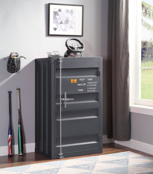 Cargo Gunmetal Finish Chest - 1st Choice Furniture Direct