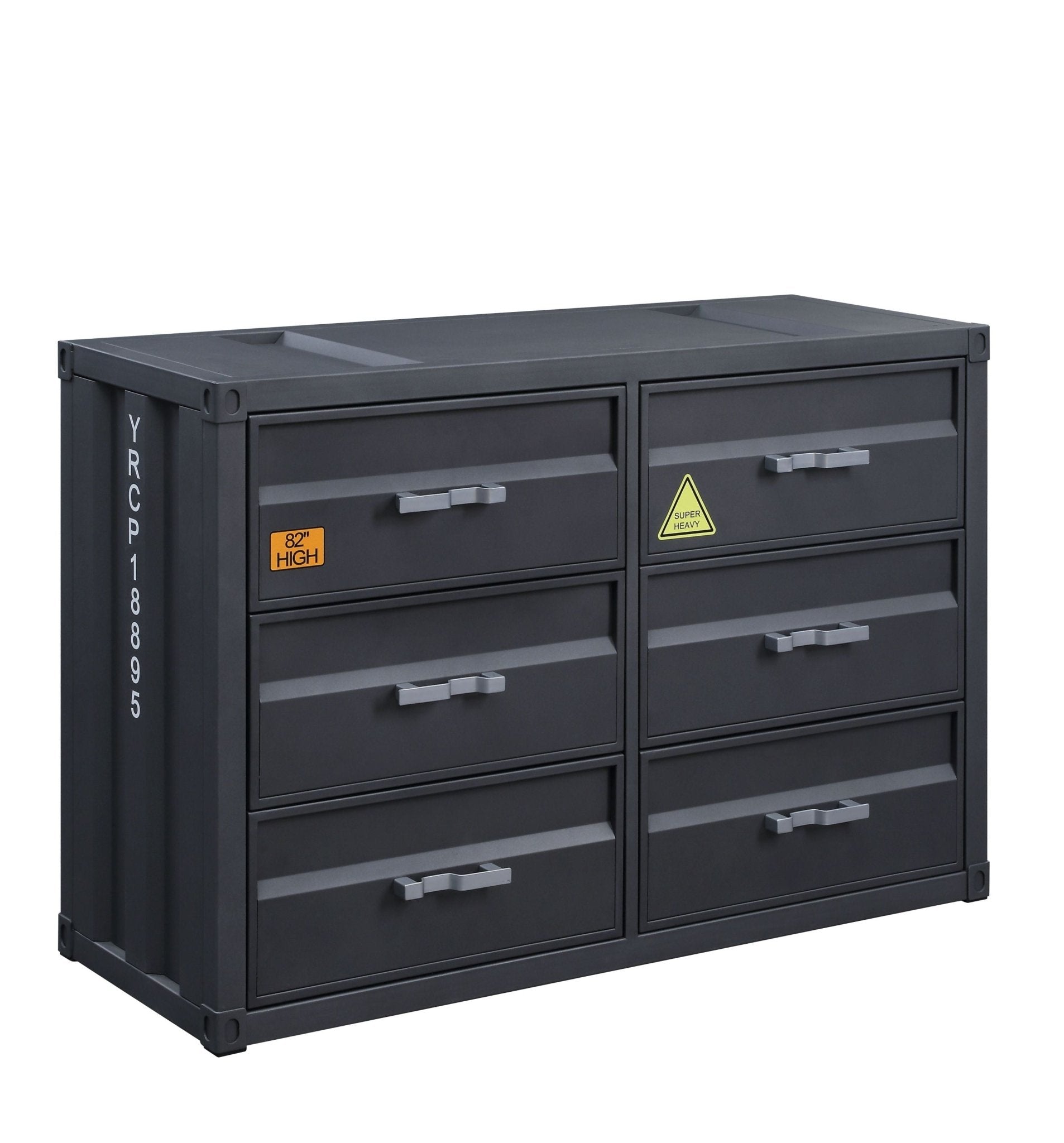 Cargo Gunmetal Finish Dresser - 1st Choice Furniture Direct