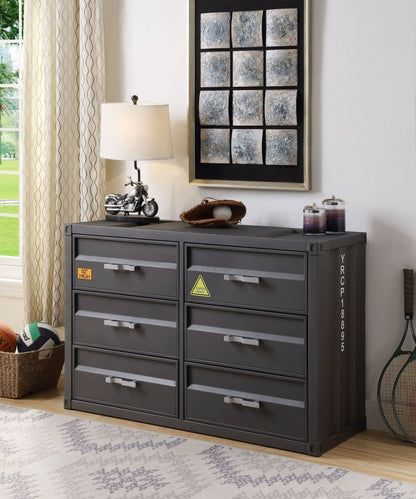 Cargo Gunmetal Finish Dresser - 1st Choice Furniture Direct