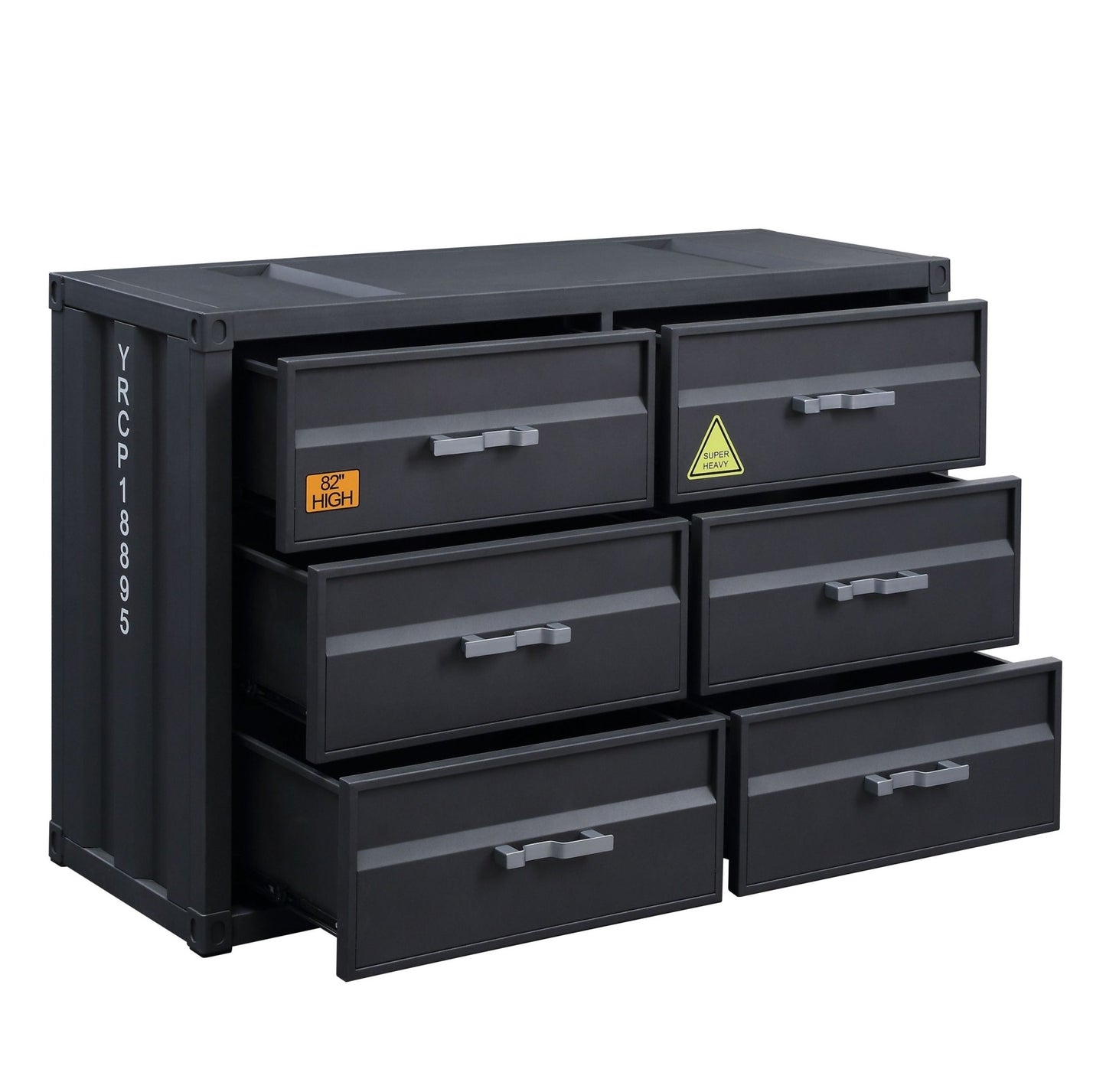 Cargo Gunmetal Finish Dresser - 1st Choice Furniture Direct