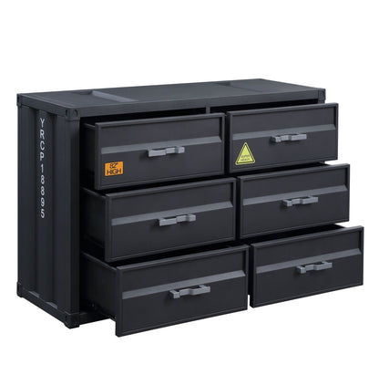 Cargo Gunmetal Finish Dresser - 1st Choice Furniture Direct