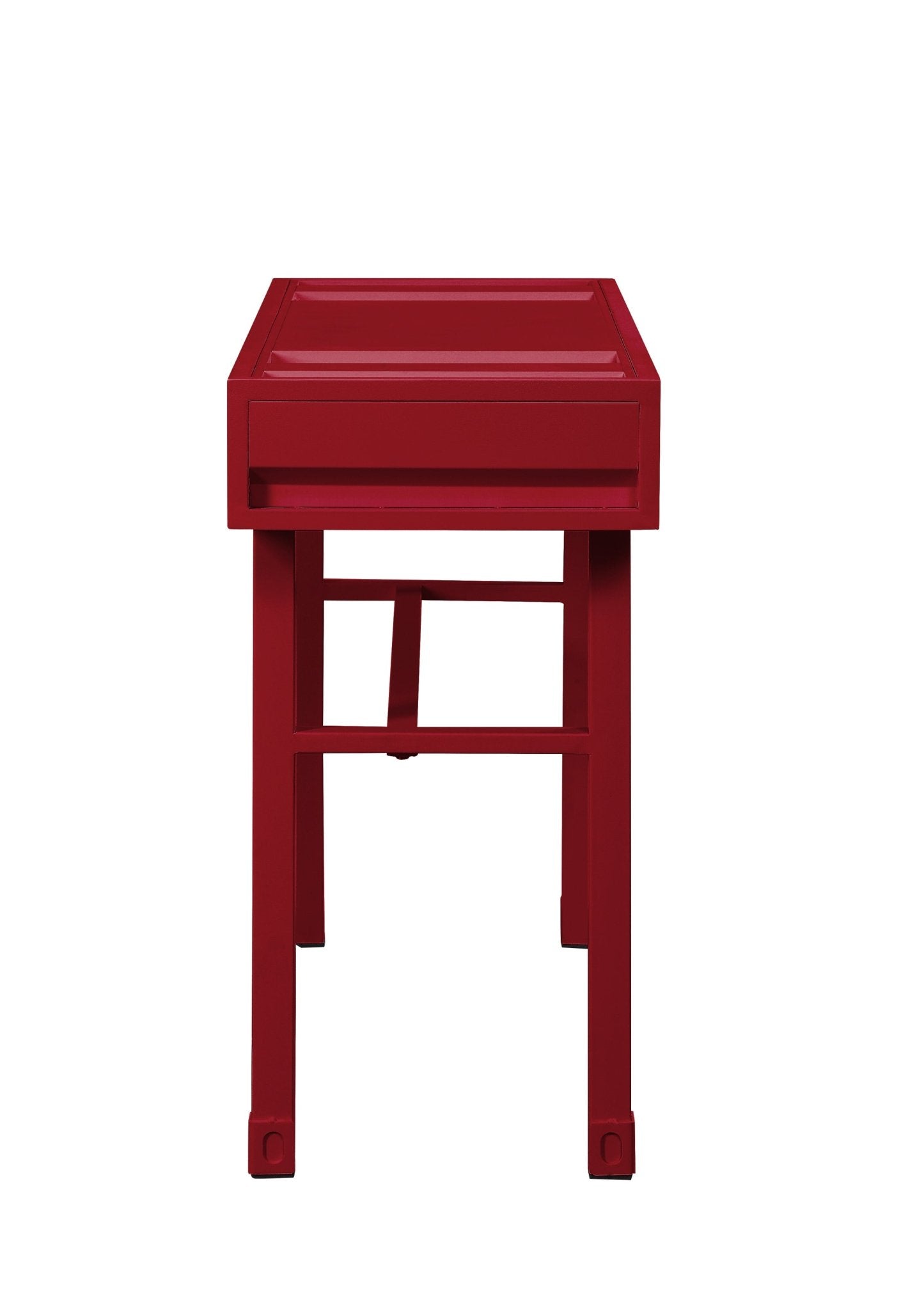 Cargo Red Finish Vanity Desk - 1st Choice Furniture Direct