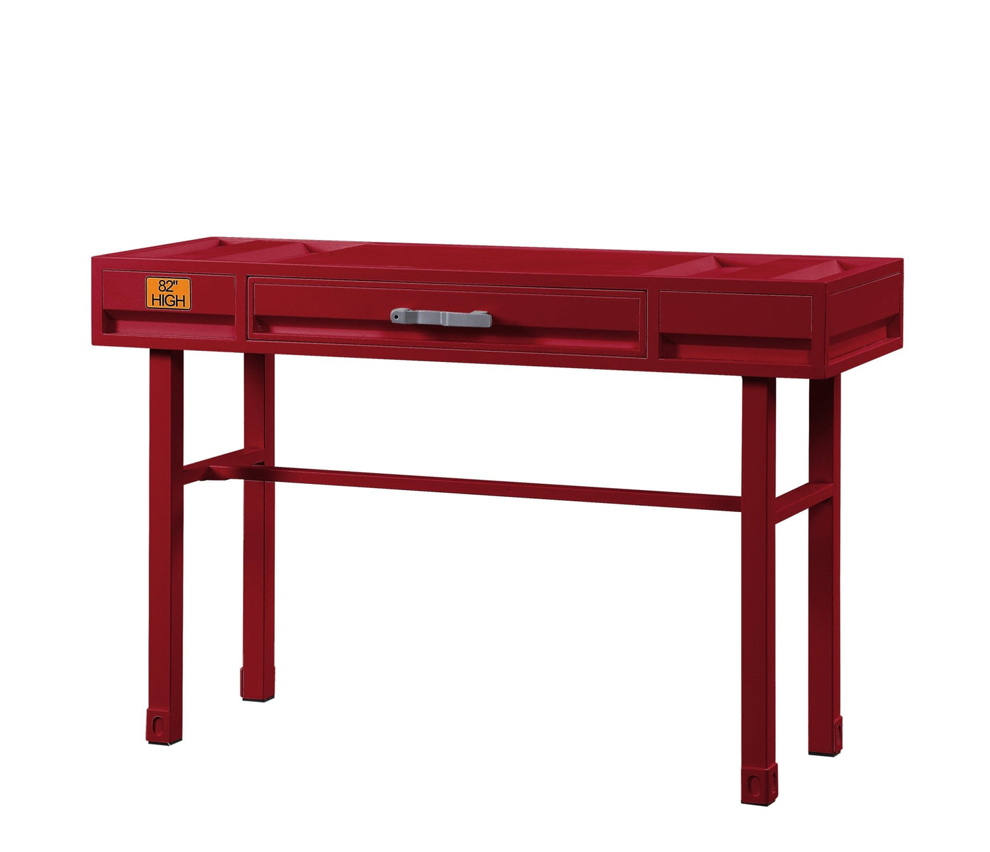 Cargo Red Finish Vanity Desk - 1st Choice Furniture Direct