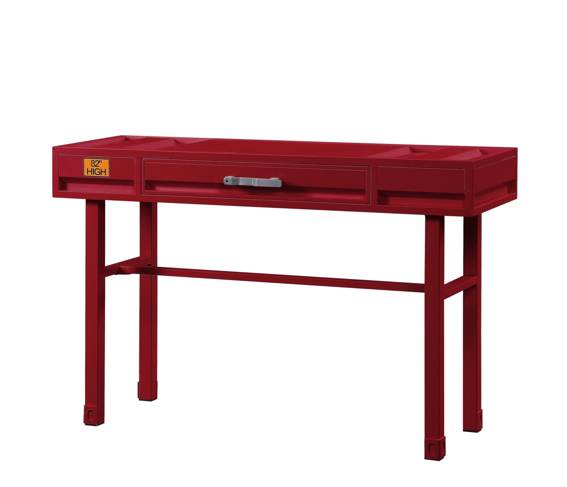 Cargo Red Finish Vanity Desk - 1st Choice Furniture Direct