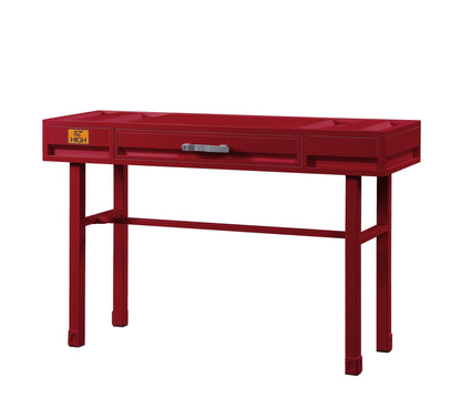 Cargo Red Finish Vanity Desk - 1st Choice Furniture Direct