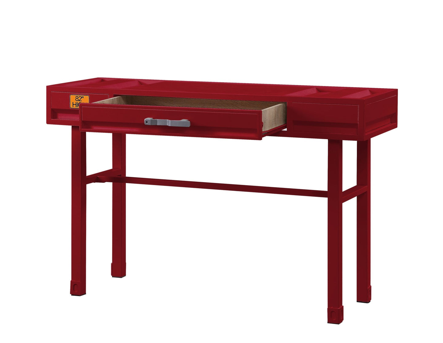 Cargo Red Finish Vanity Desk - 1st Choice Furniture Direct
