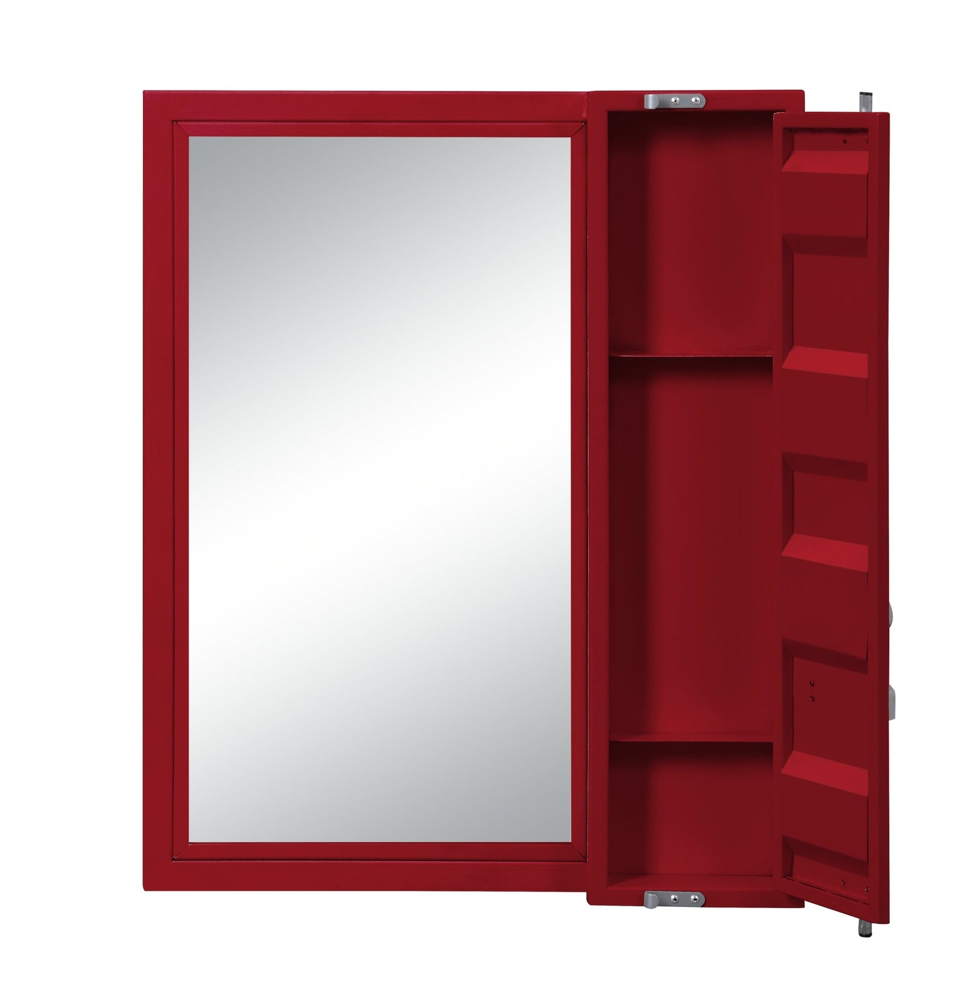 Cargo Red Finish Vanity Mirror - 1st Choice Furniture Direct