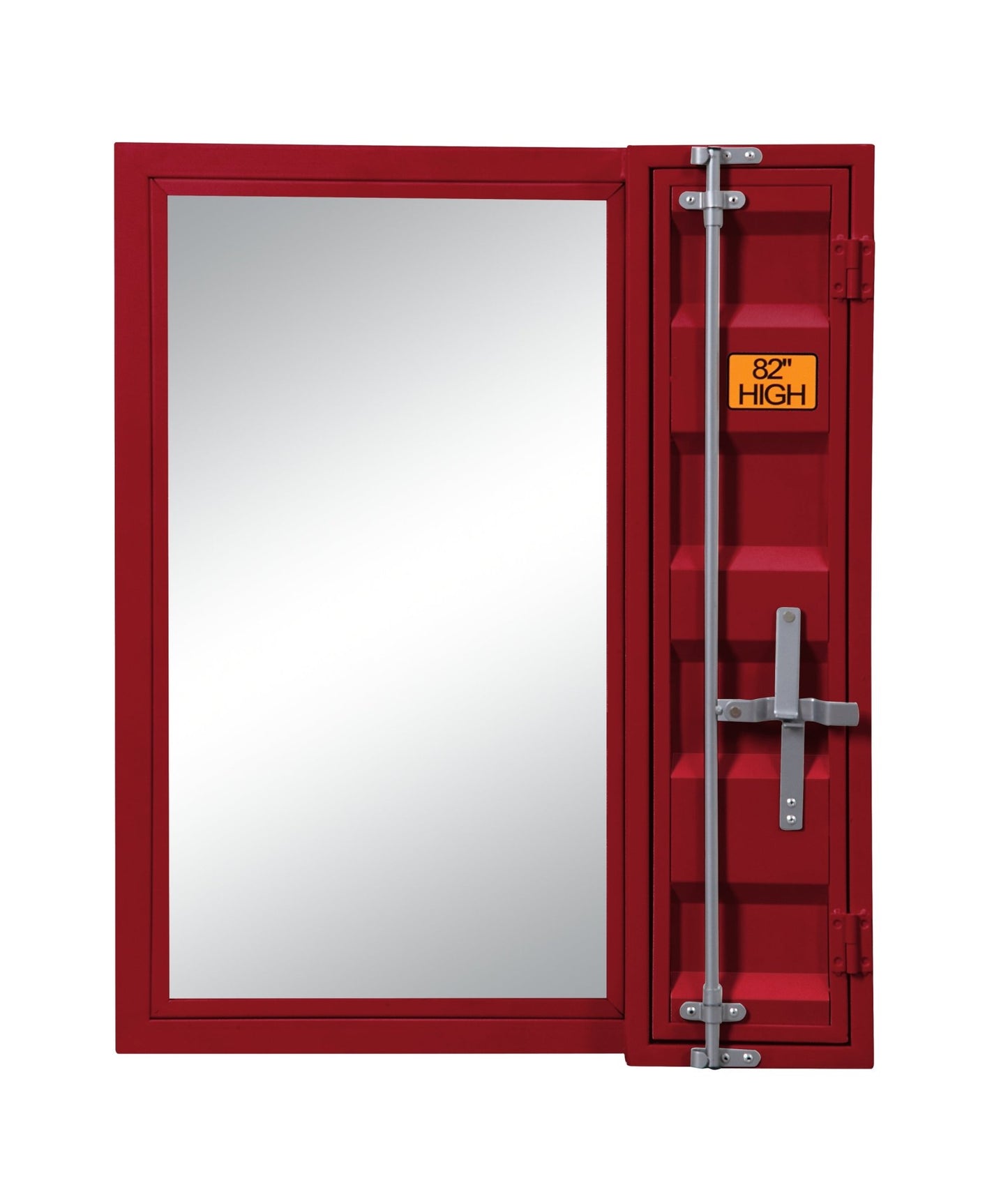Cargo Red Finish Vanity Mirror - 1st Choice Furniture Direct