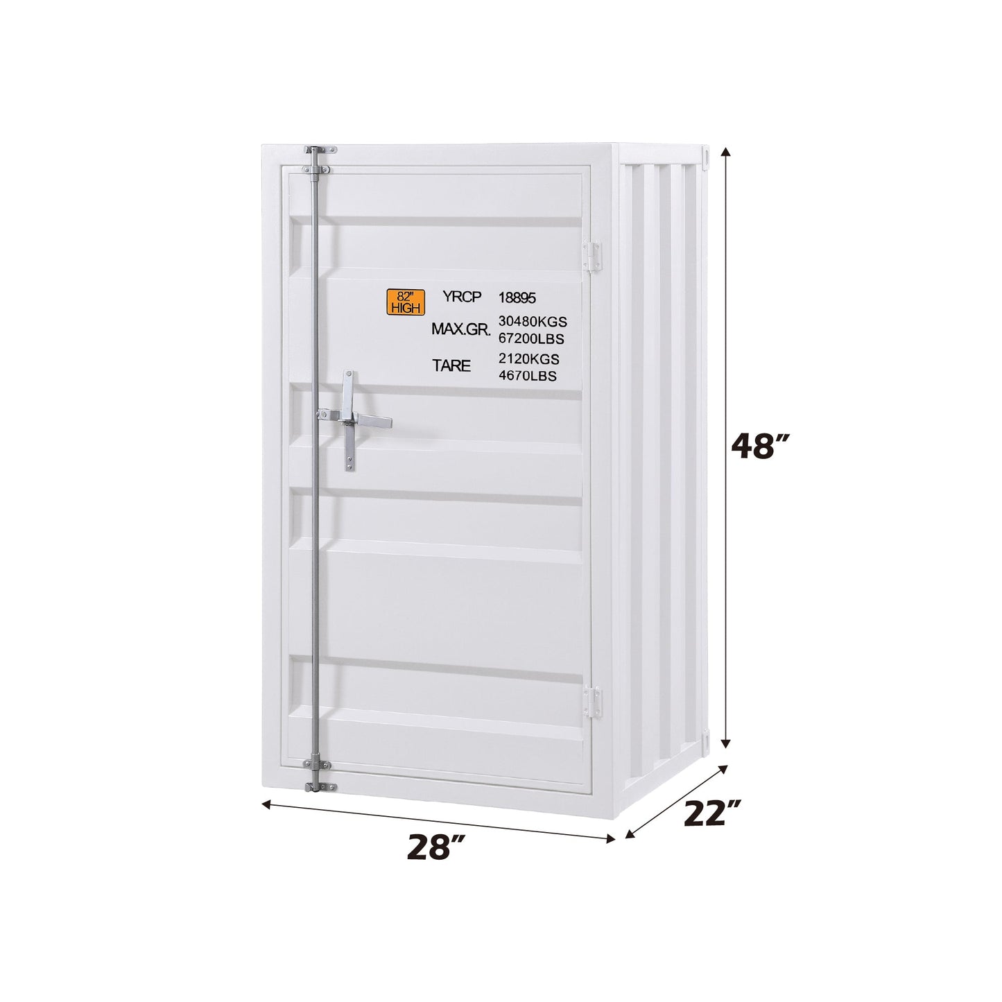 Cargo White Finish Chest - 1st Choice Furniture Direct
