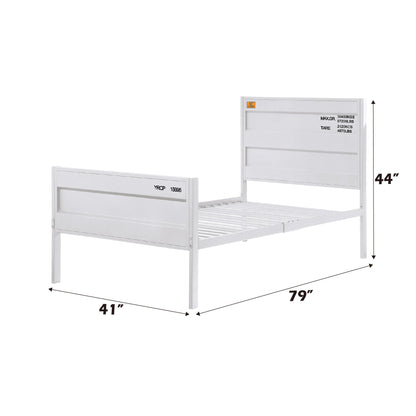 Cargo White Finish Full Bed - 1st Choice Furniture Direct