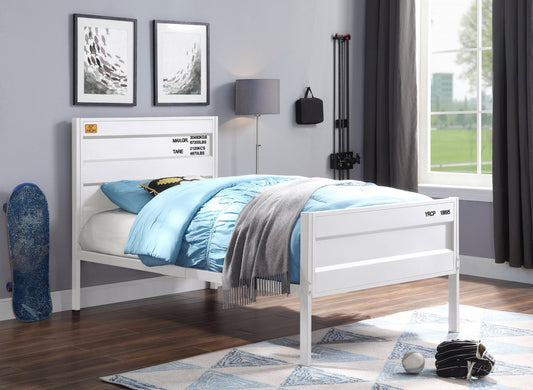 Cargo White Finish Full Bed - 1st Choice Furniture Direct