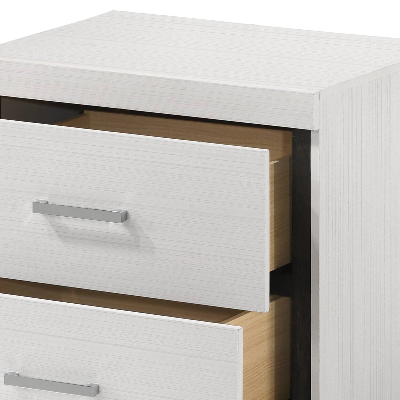 Casilda White Finish Nightstand - 1st Choice Furniture Direct