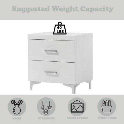 Casilda White Finish Nightstand - 1st Choice Furniture Direct