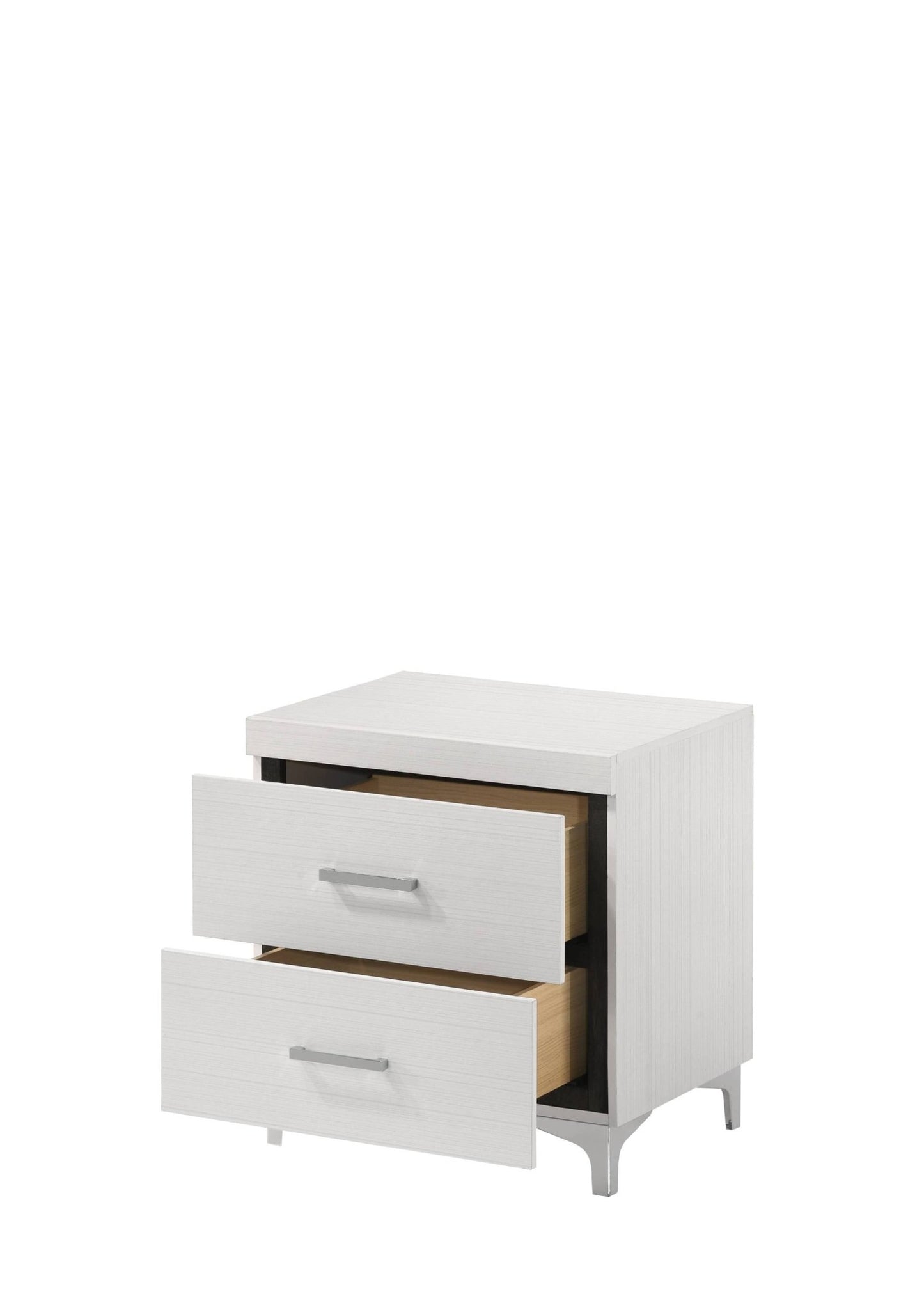 Casilda White Finish Nightstand - 1st Choice Furniture Direct