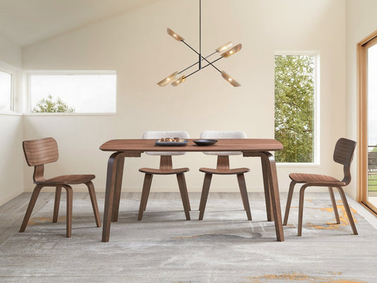 Casson Walnut Finish Dining Table - 1st Choice Furniture Direct