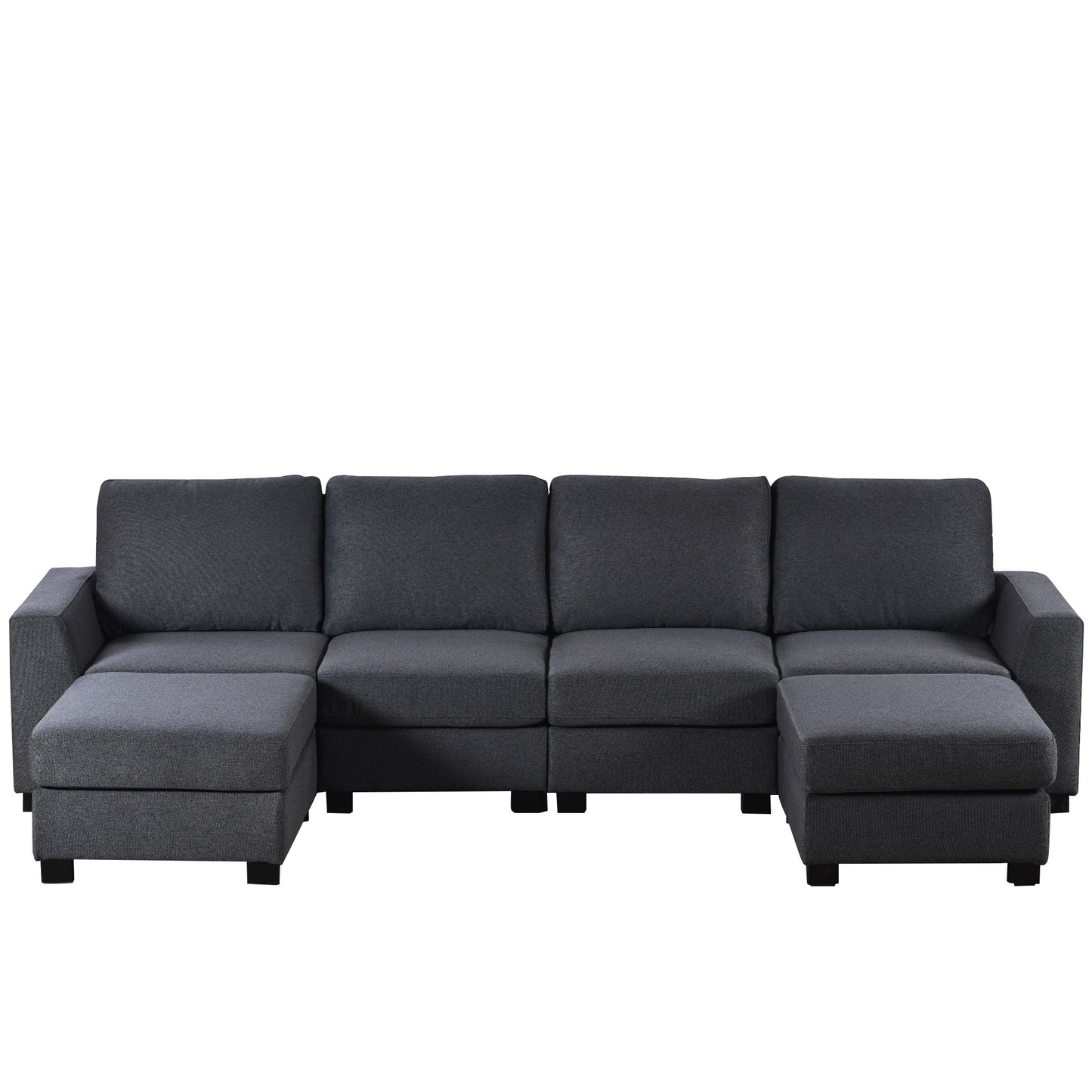 1st Choice U_STYLE 3 Pieces U shaped Sofa with Removable Ottomans