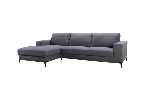 1st Choice Contemporary and Stylish Carlo Laf Sectional in GRAY