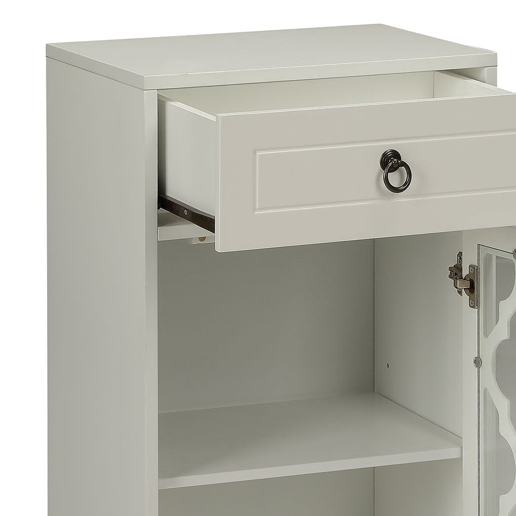 Ceara White Finish Accent Table - 1st Choice Furniture Direct