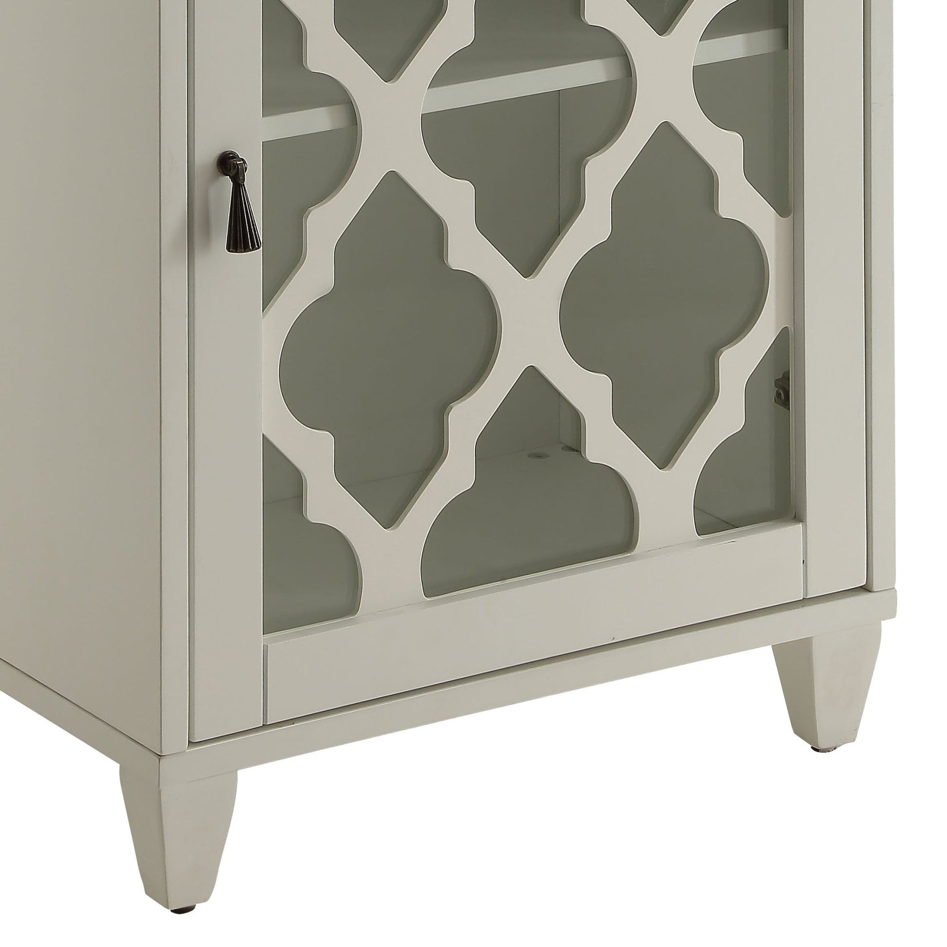 Ceara White Finish Accent Table - 1st Choice Furniture Direct