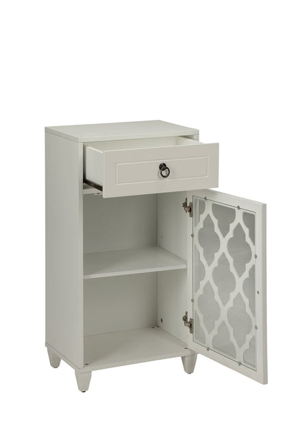 Ceara White Finish Accent Table - 1st Choice Furniture Direct