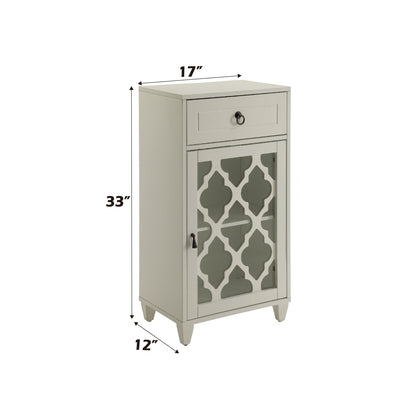 Ceara White Finish Accent Table - 1st Choice Furniture Direct