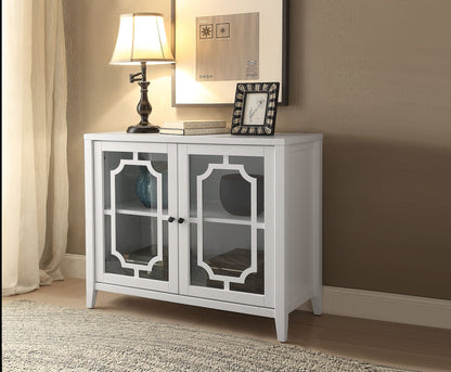 Ceara White Finish Console Cabinet - 1st Choice Furniture Direct