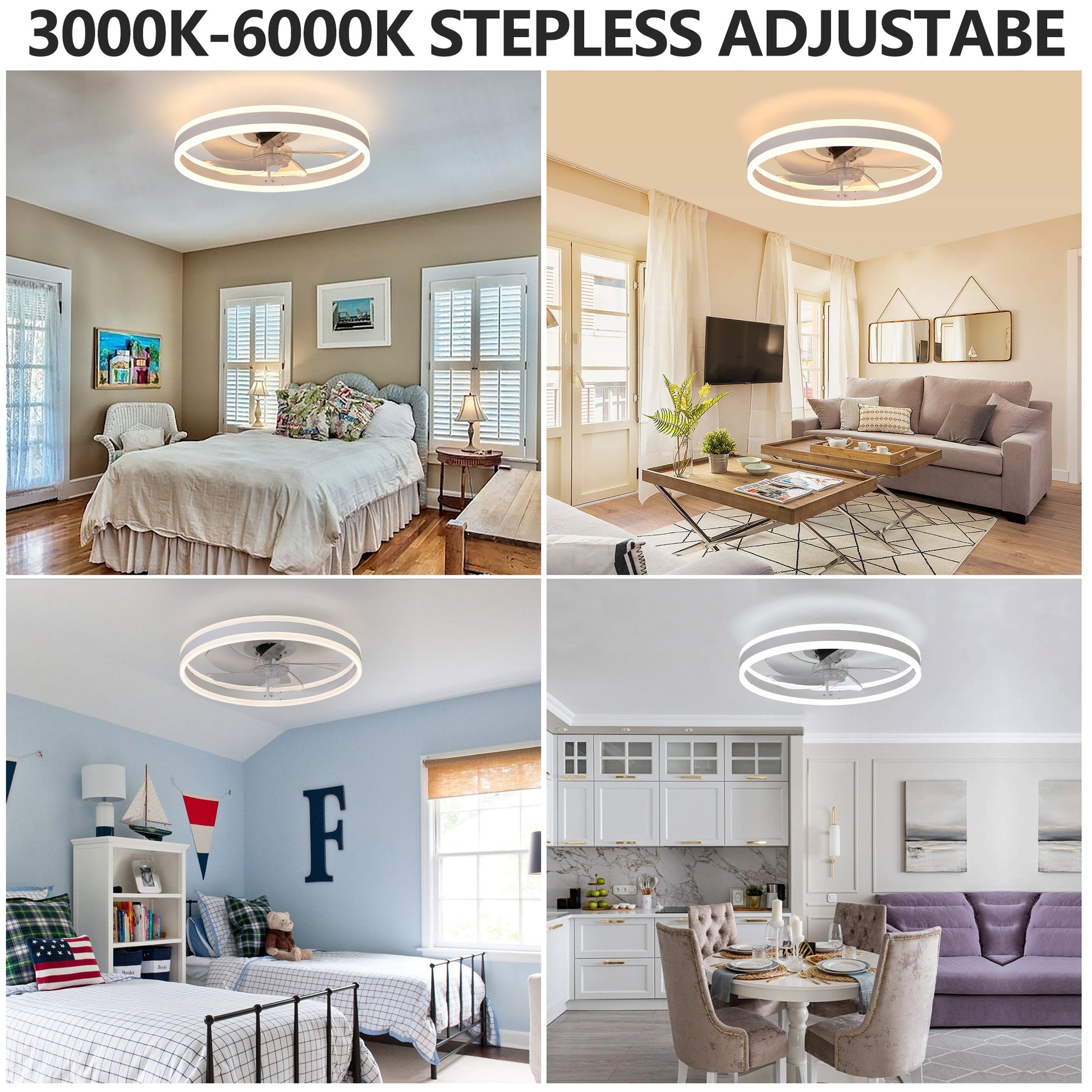 Ceiling Fan with Lights Dimmable LED - 1st Choice Furniture Direct