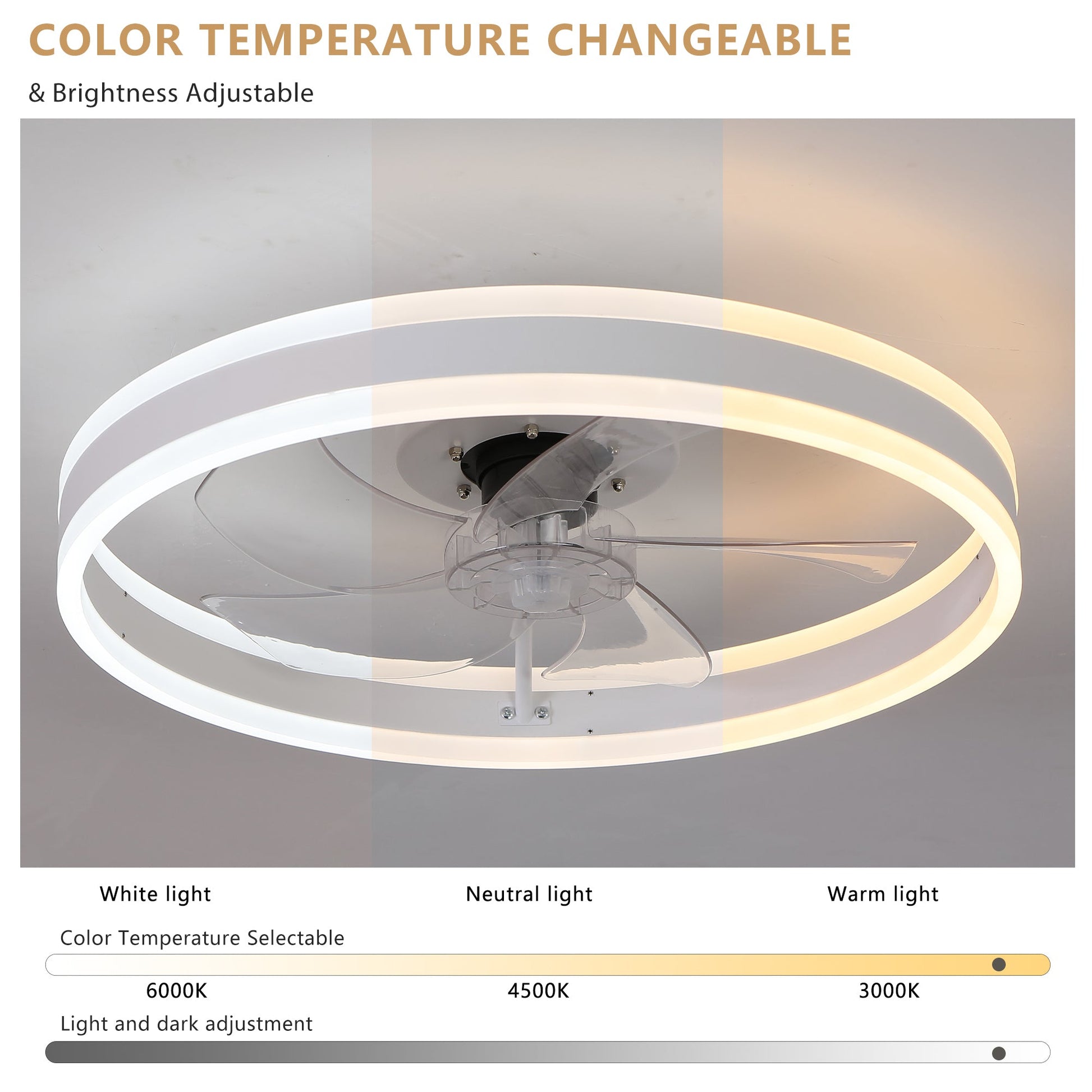 Ceiling Fan with Lights Dimmable LED - 1st Choice Furniture Direct