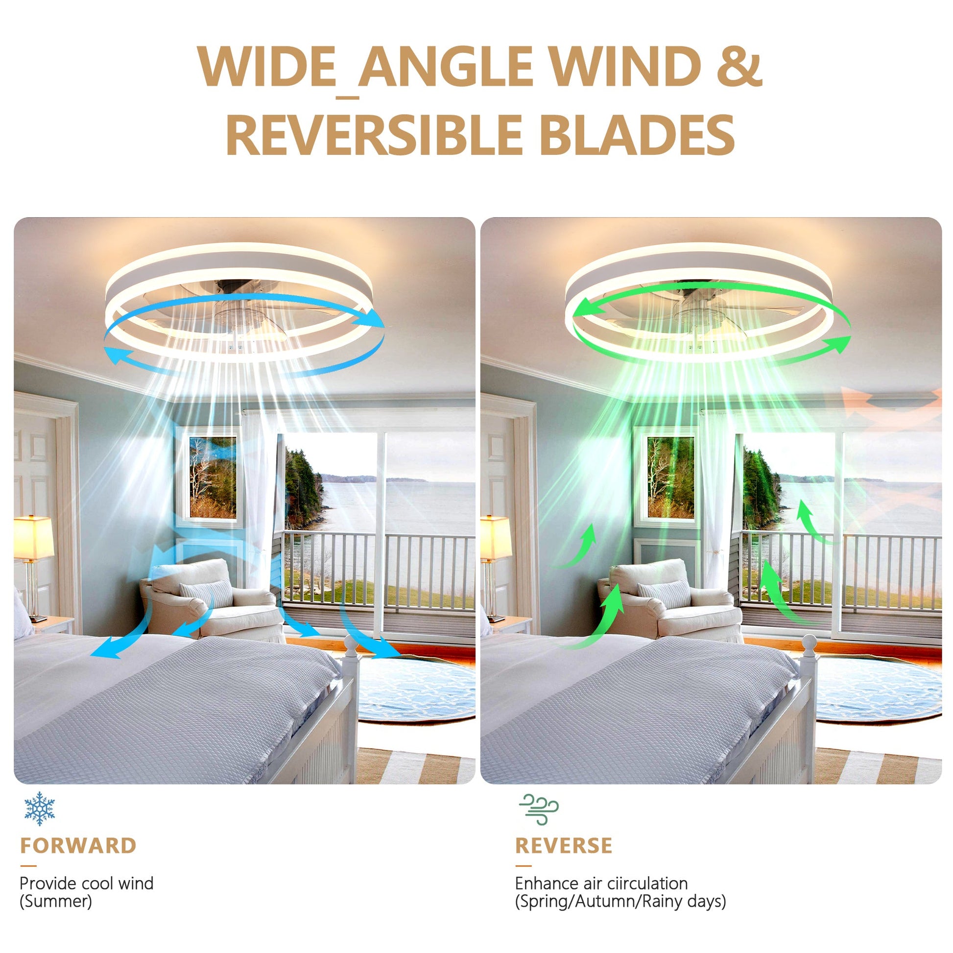 Ceiling Fan with Lights Dimmable LED - 1st Choice Furniture Direct