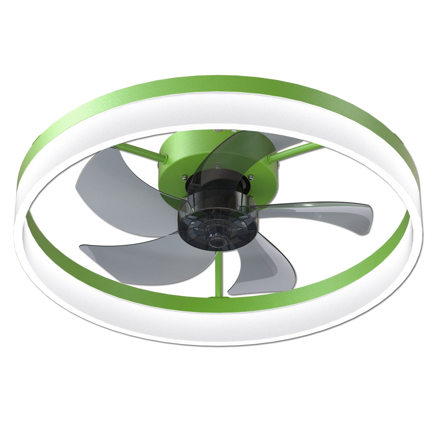Ceiling Fans with Lights Dimmable LED Embedded installation of thin modern ceiling fans(Green) - 1st Choice Furniture Direct