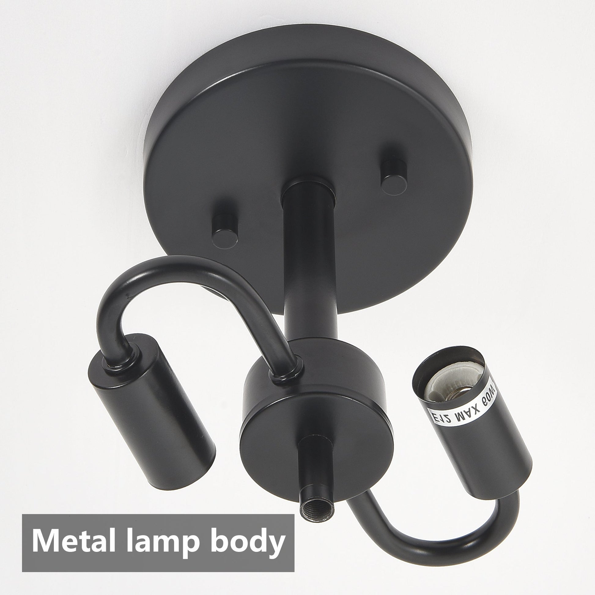 Ceiling Light Fixtures Flush Mount Indoor Outdoor Ceiling Light with Water Ripple Glass Shade for Hallway Kitchen Bedroom Porch Living Room(Black) - 1st Choice Furniture Direct