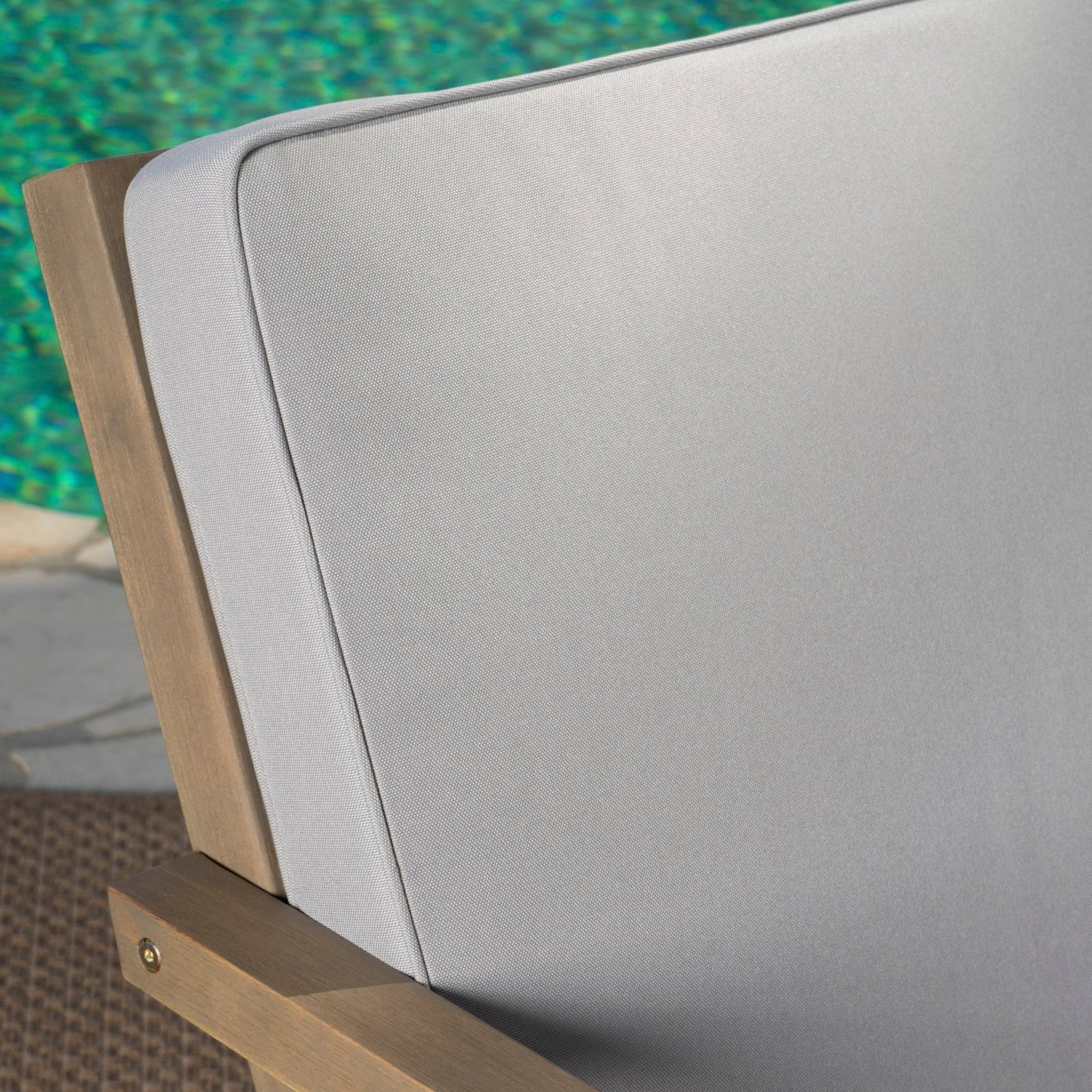 Celestaria 3 - Piece Outdoor Chat Set with Adirondack Chairs, Cushions and Side Table, Grey - 1st Choice Furniture Direct