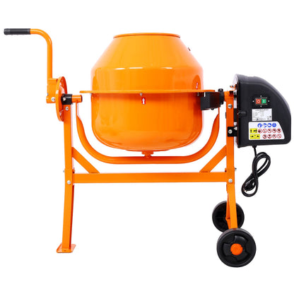 Cement Mixer, 3 Cu. Ft Electric Concrete Mixer Machine, 110v AC Motor Portable Power Cement Mixers for Mortar, Stucco and Fodder - 1st Choice Furniture Direct