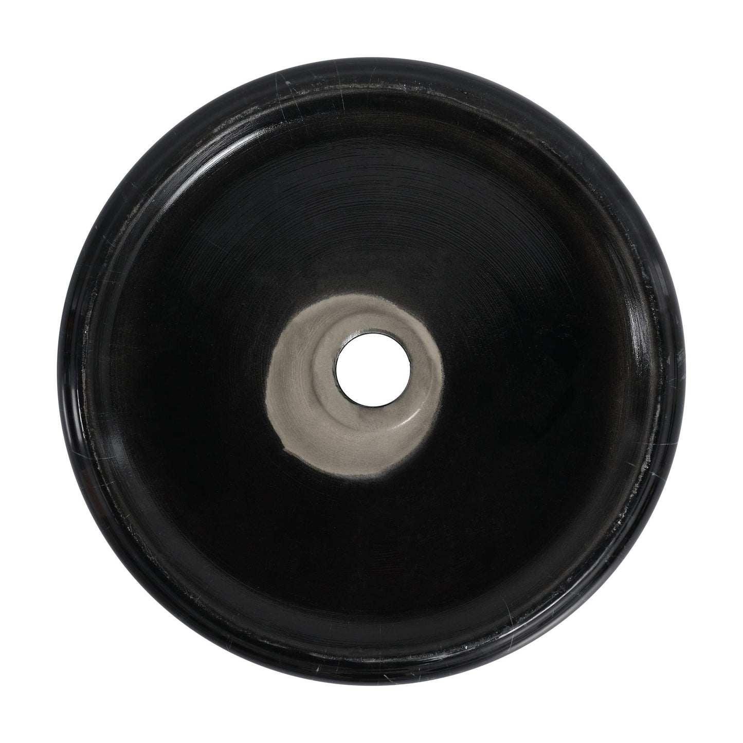 Ceramic Round Above Counter Bathroom Sink Art Basin, Black Background With White Patterns (BAA0014012RR) - 1st Choice Furniture Direct