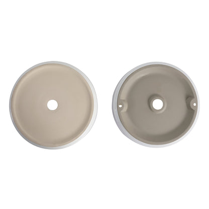 Ceramic Round Above Counter White Bathroom Sink Art Basin(BAB400MOWH) - 1st Choice Furniture Direct