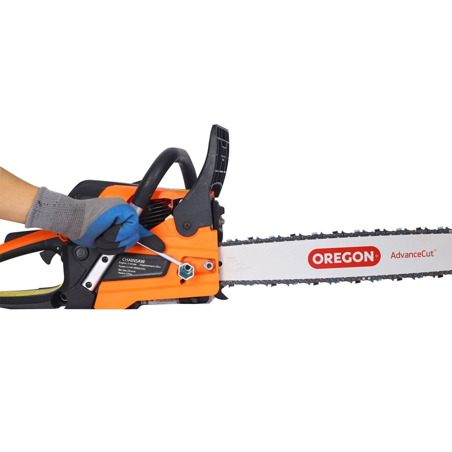 Chainsaw gas 20inch ,58cc Gasoline Chain Saw for Trees ,Wood Cutting 2 - cycle EPA Compliant ,ORGEGAN BAR OREGAN CHAIN - 1st Choice Furniture Direct