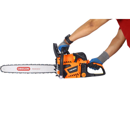 Chainsaw gas 20inch ,58cc Gasoline Chain Saw for Trees ,Wood Cutting 2 - cycle EPA Compliant ,ORGEGAN BAR OREGAN CHAIN - 1st Choice Furniture Direct