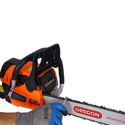Chainsaw gas 20inch ,58cc Gasoline Chain Saw for Trees ,Wood Cutting 2 - cycle EPA Compliant ,ORGEGAN BAR OREGAN CHAIN - 1st Choice Furniture Direct