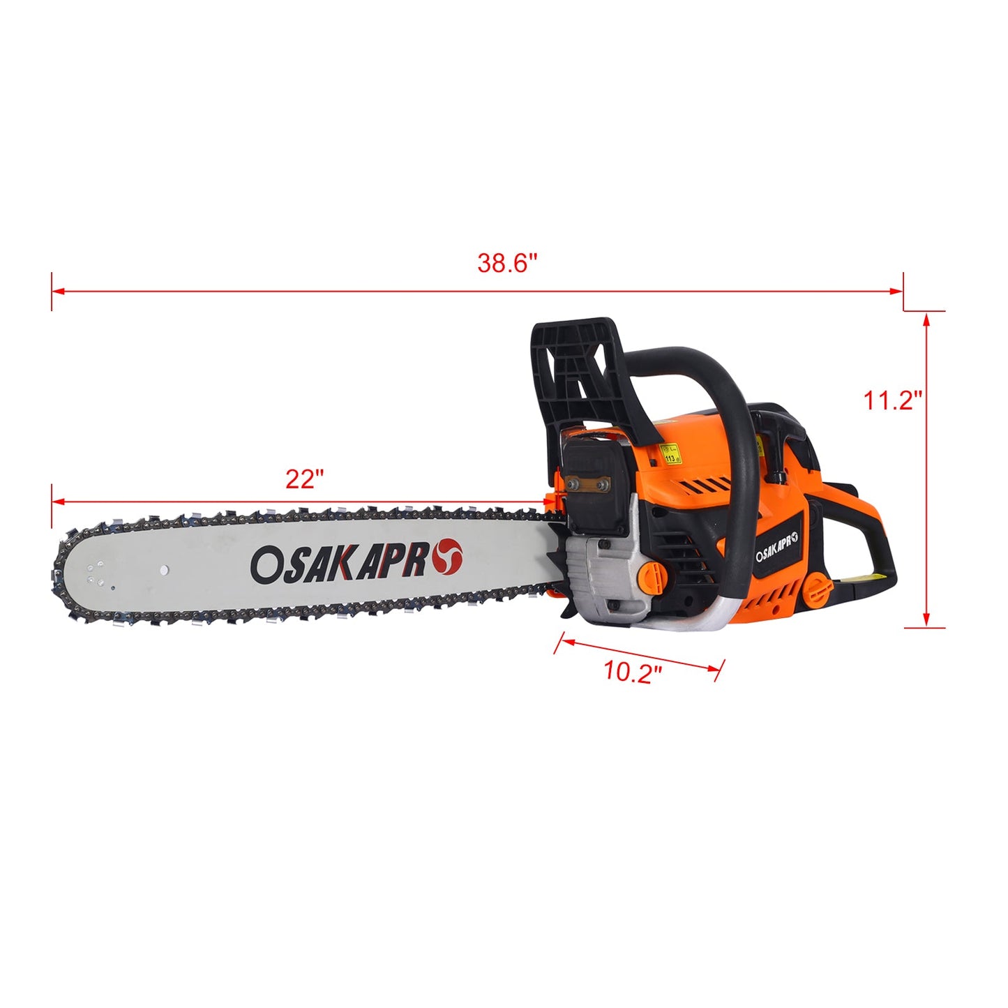 Chainsaw gas 22inch ,58cc Gasoline Chain Saw for Trees ,Wood Cutting 2 - cycle EPA Compliant - 1st Choice Furniture Direct