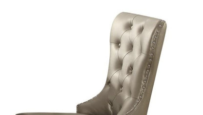 Champagne Wingback Dining Chair with Button Tufting - 1st Choice Furniture Direct