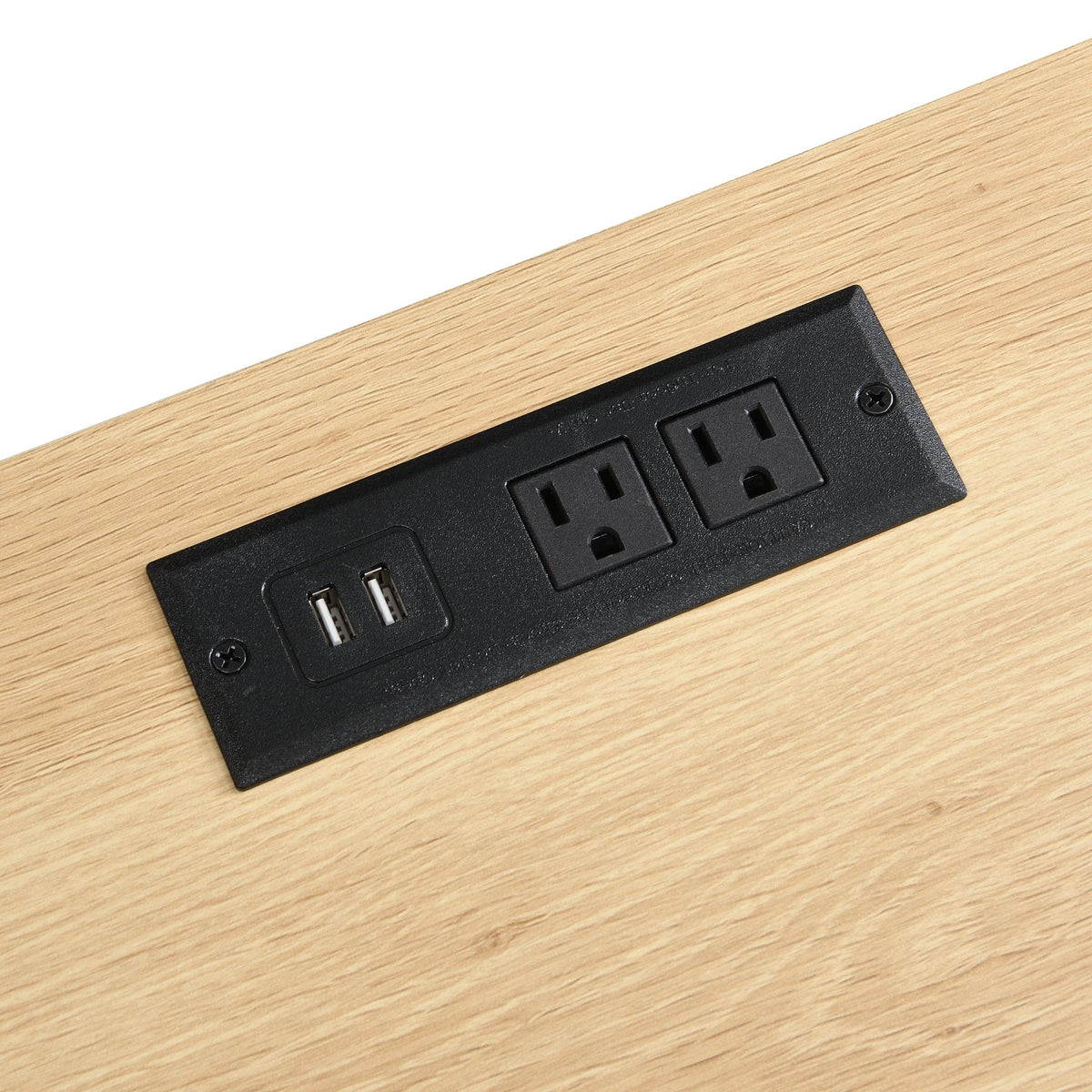 Charging Nightstand Set of 2, Bedside Tables with Charging Stations, Outlet/USB Bedside Tables with Drawer, Modern Set for Bedroom,Natural Color - 1st Choice Furniture Direct