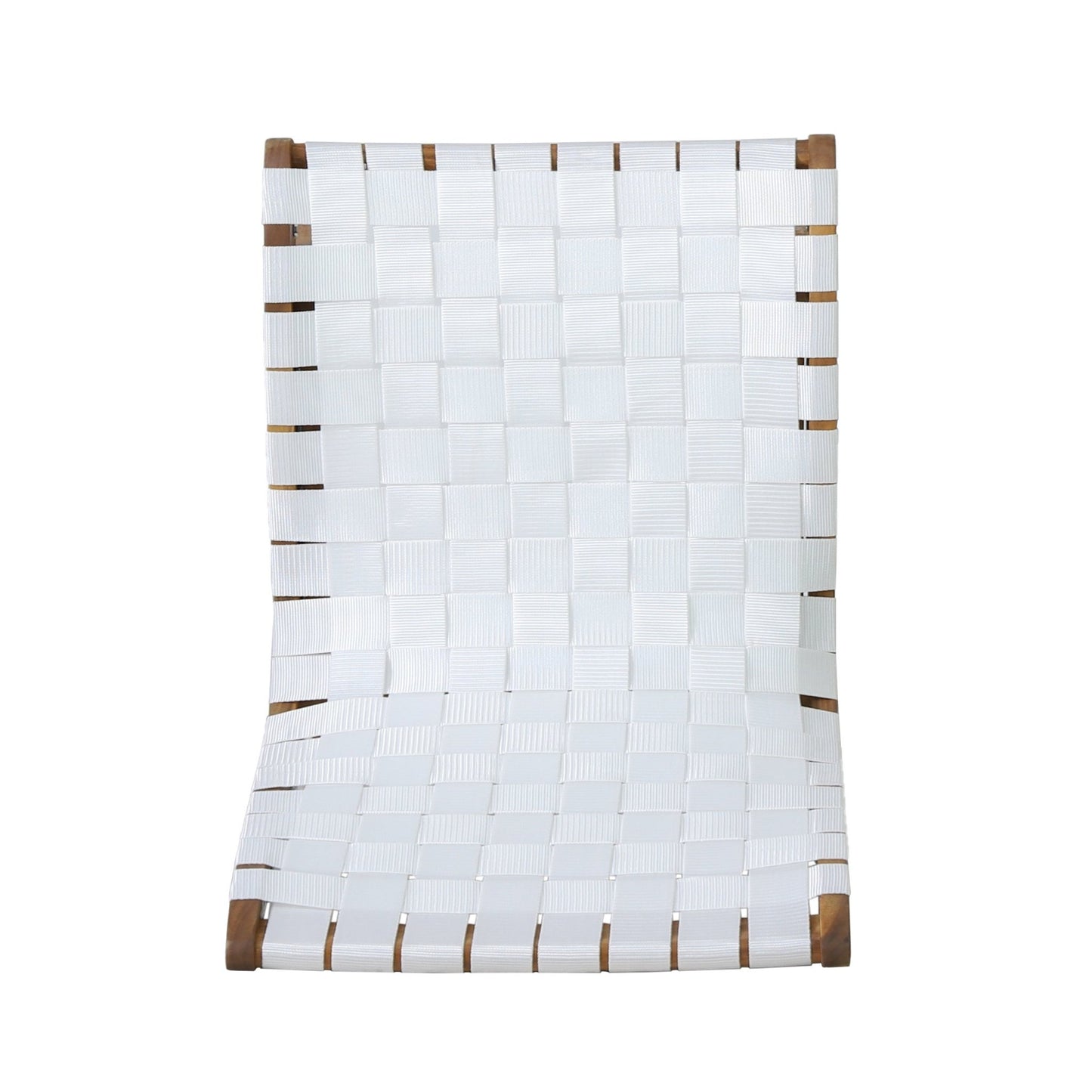 Charlotte Transitional Lounge Chair Set with Rope Weave in White Acacia Wood - 1st Choice Furniture Direct