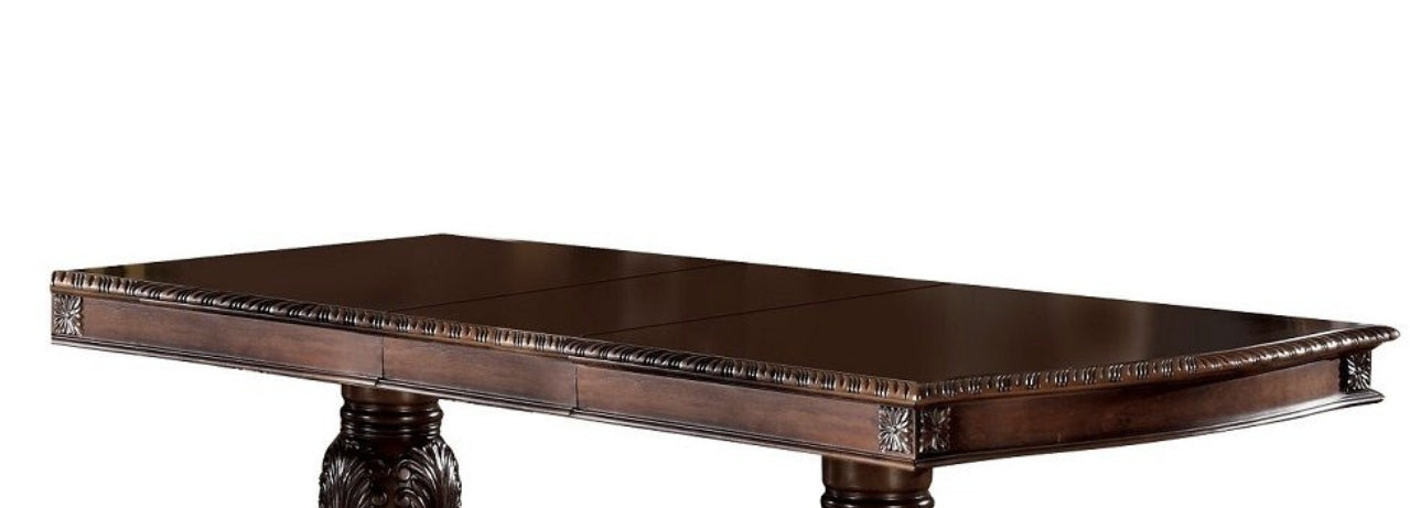 Chateau Cherry Finish De Ville Dining Table w/ Extension Leaf - 1st Choice Furniture Direct