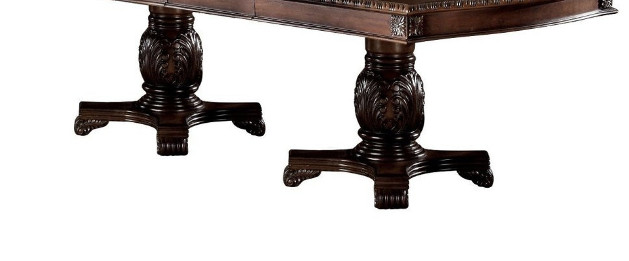 Chateau Cherry Finish De Ville Dining Table w/ Extension Leaf - 1st Choice Furniture Direct