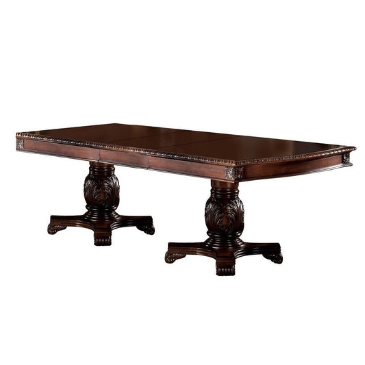 Chateau Cherry Finish De Ville Dining Table w/ Extension Leaf - 1st Choice Furniture Direct