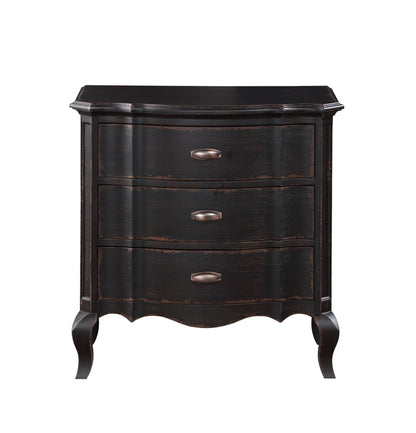 Chelmsford Antique Black Finish Nightstand - 1st Choice Furniture Direct